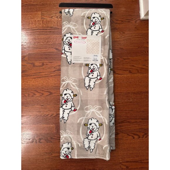 NWT Lamb Chop Throw Blanket Oversized 60x70 | Viral Tik Tok Cozy Valentine Gift - Picture 3 of 3